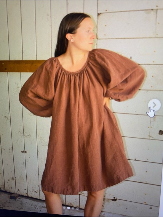 Shelter Dresses & Skirts - Shelter Plus Size Olive dress in brown linen. Never worn. Washed once.